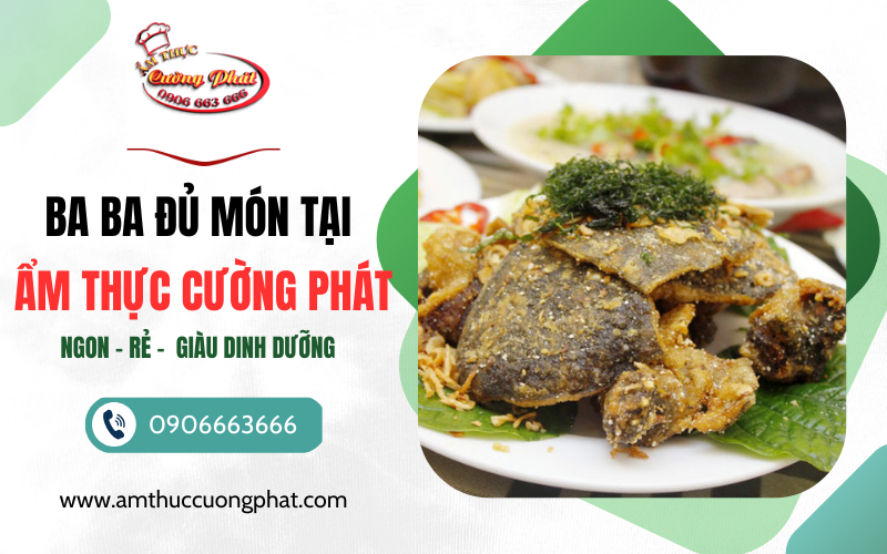 Ba Ba rang muối hấp dẫn tại ẩm thực cường phát Bình Dương
