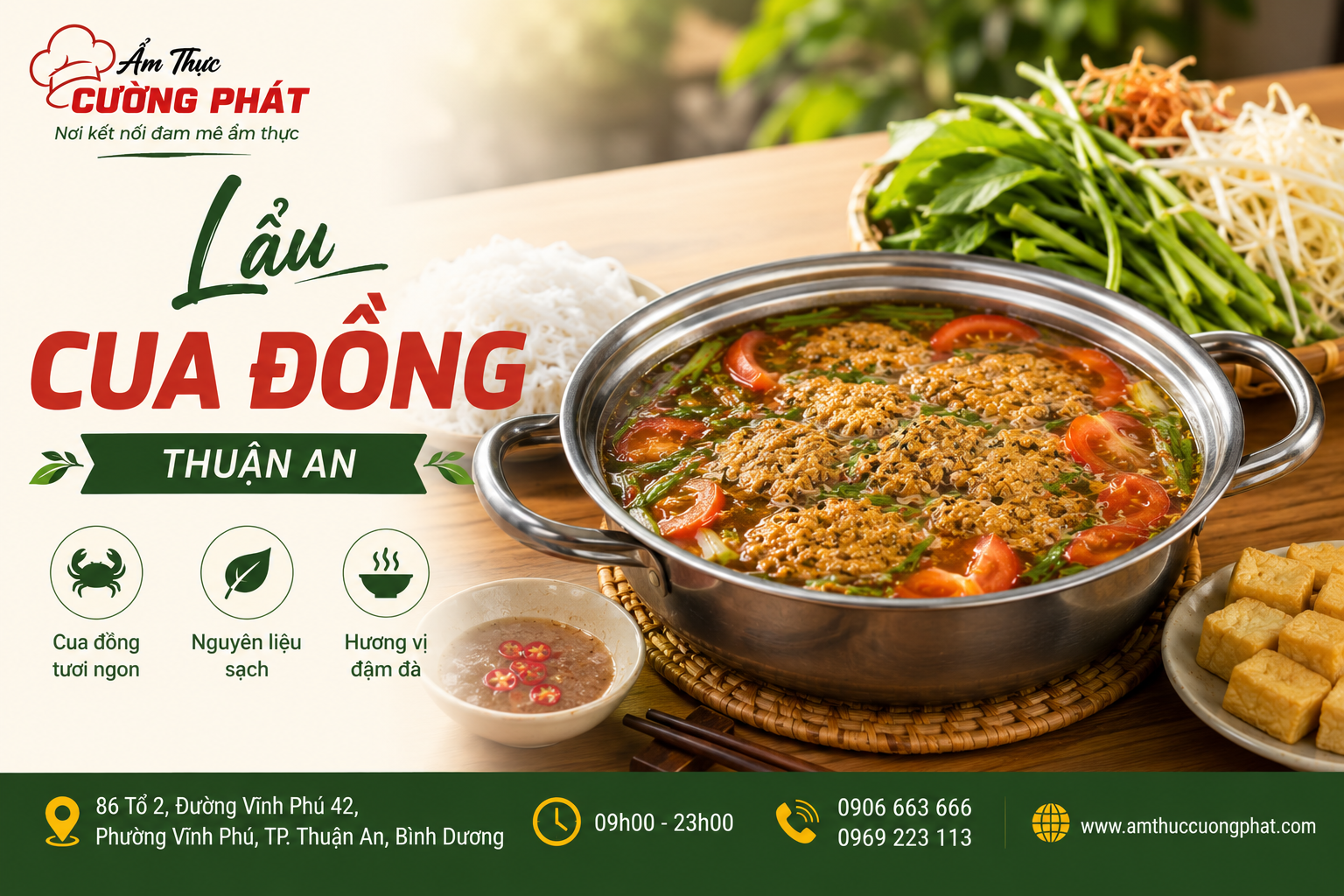 Giá trị dinh dường cao, giúp lẩu cua đồng chiếm trọn tình cảm của thực khách