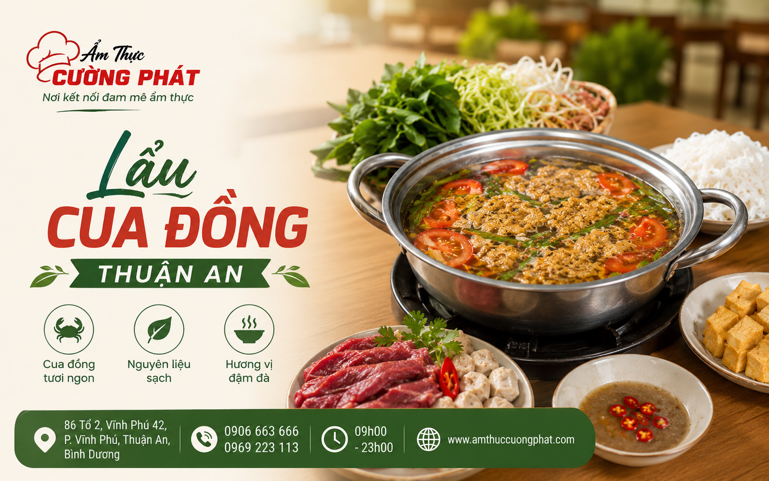 Thèm lẩu của đồng nhớ ngay Ẩm Thực Cường Phát
